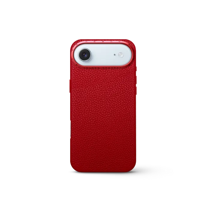 iPhone Case 17 - Full-Grain Leather - Cherry