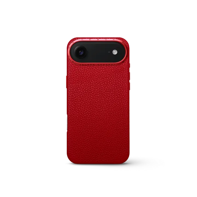 iPhone Case 17 - Full-Grain Leather - Cherry
