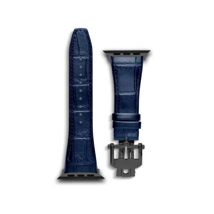 Apple Watch Strap / Leather - Blue