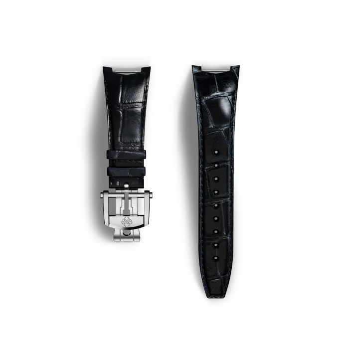 Automatic Watch Strap / Alligator - Black