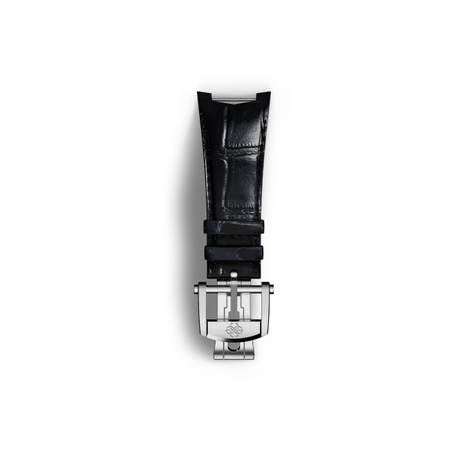 Automatic Watch Strap / Alligator - Black