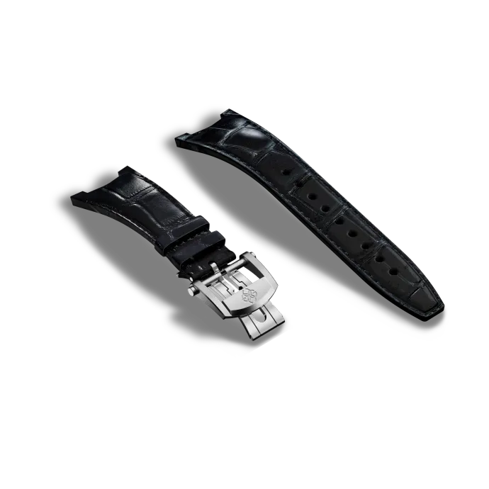 Automatic Watch Strap / Alligator - Black