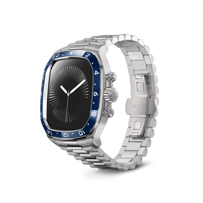 Apple Watch Case / CRCS46 Silver/Blue