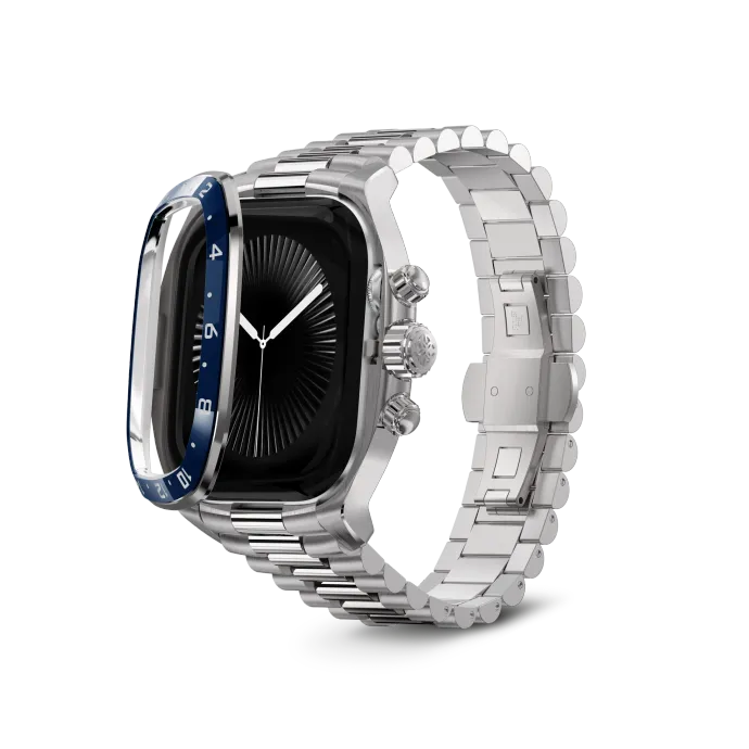 Apple Watch Case / CRCS46 Silver/Blue