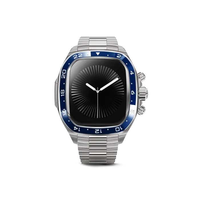Apple Watch Case / CRCS46 Silver/Blue