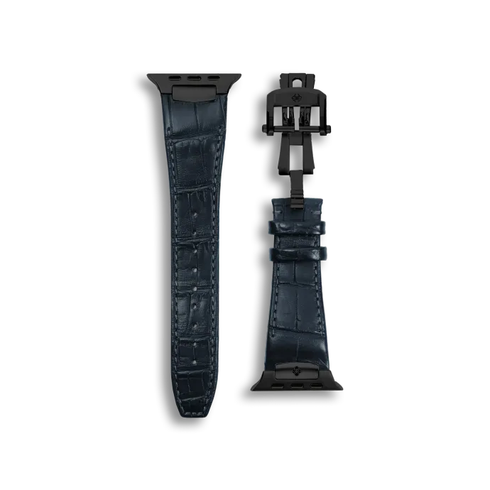 Apple Watch Strap / Alligator Leather - Navy
