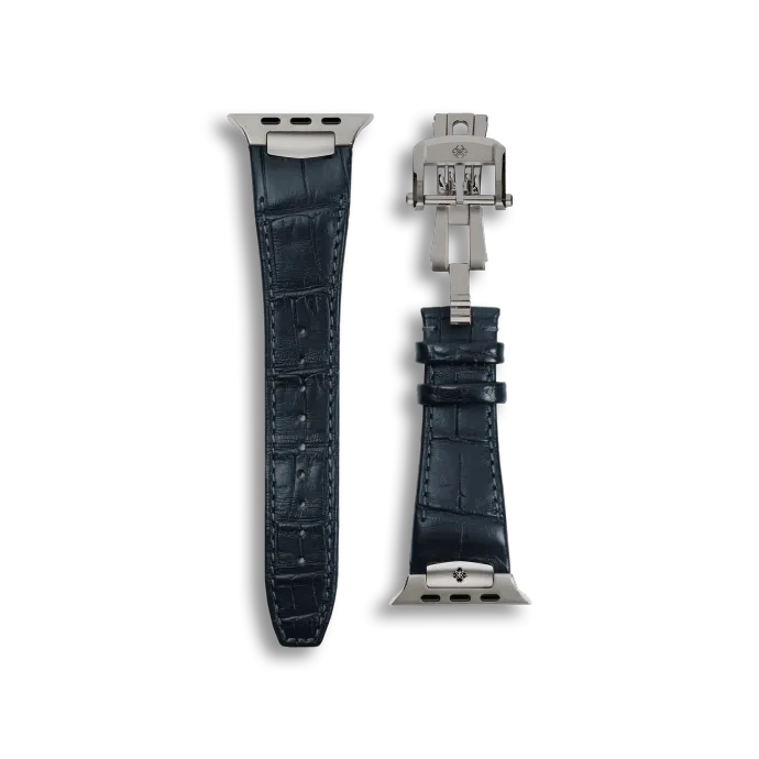Apple Watch Strap / Alligator Leather - Navy