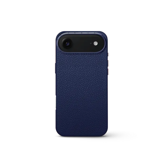 iPhone Case 17 - Full-Grain Leather - Midnight Blue