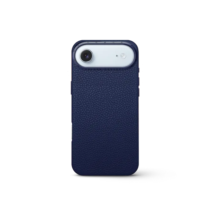 iPhone Case 17 - Full-Grain Leather - Midnight Blue
