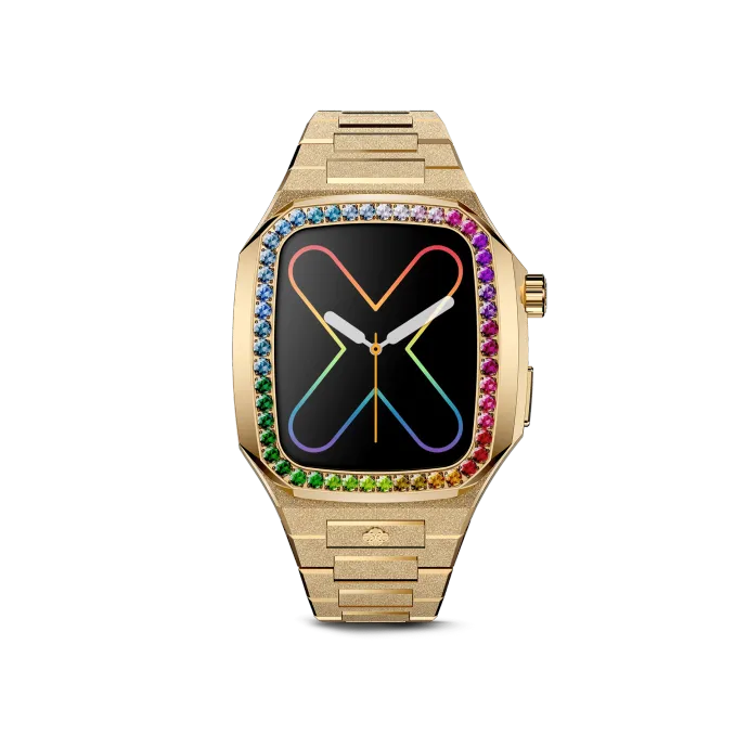 Apple Watch Case / EVF41 - RAINBOW Frosted Gold