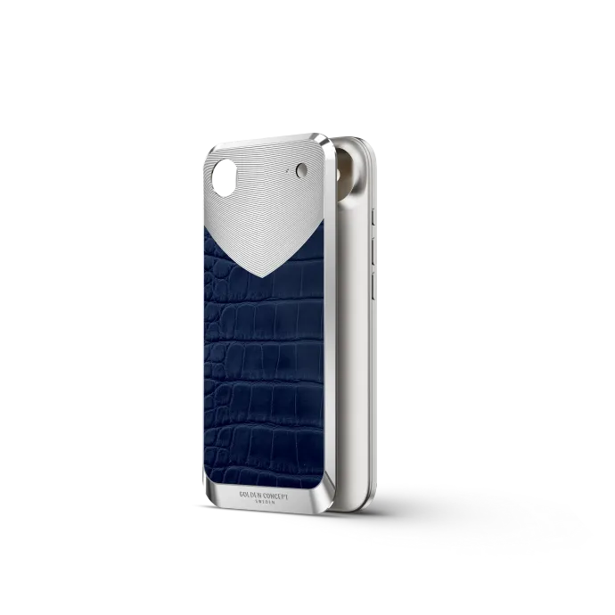 iPhone Case / RST17 - Magnetic Shield Alligator Edition - Matte Blue