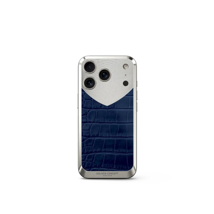 iPhone Case / RST17 - Magnetic Shield Alligator Edition - Matte Blue