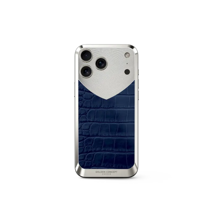 iPhone Case / RST17 - Magnetic Shield Alligator Edition - Matte Blue