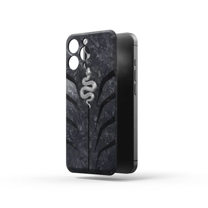 iPhone Case / RSC16 Silver Snake - Magnetic