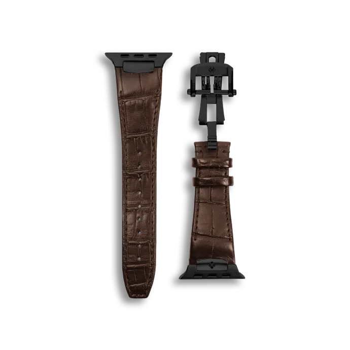 Apple Watch Strap / Alligator Leather - Brown