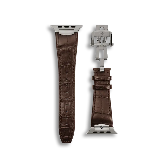 Apple Watch Strap / Alligator Leather - Brown