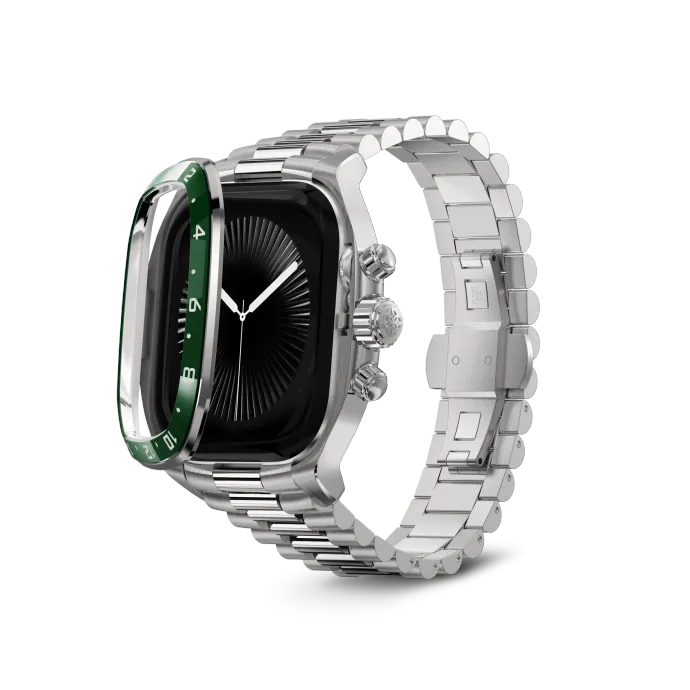 Apple Watch Case / CRCS46 Silver/Green