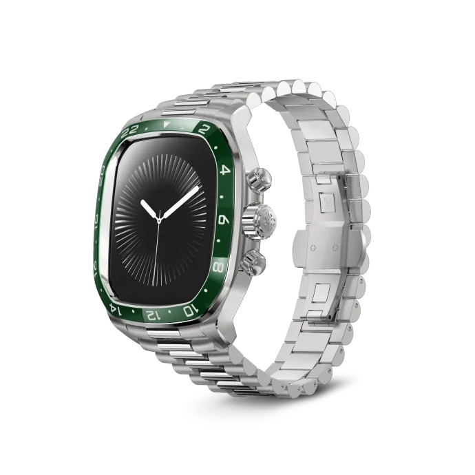 Apple Watch Case / CRCS46 Silver/Green