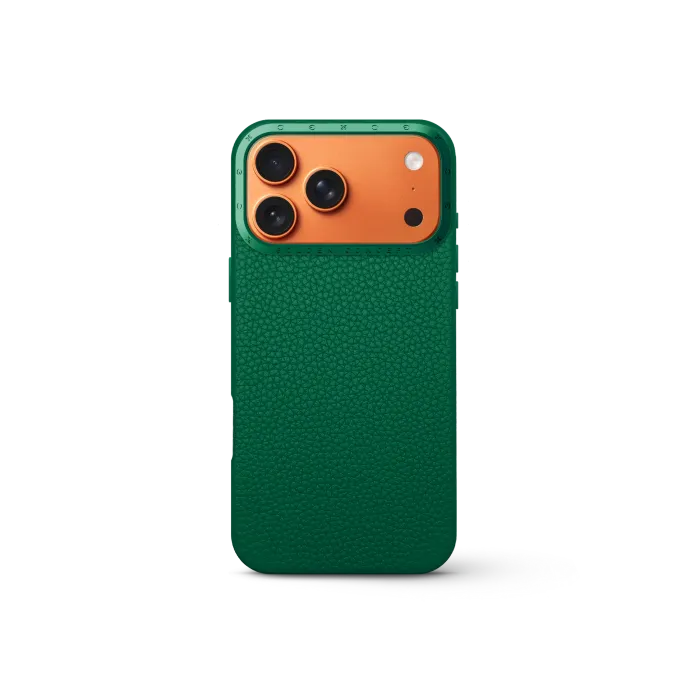 iPhone Case 17 - Full-Grain Leather - Evergreen