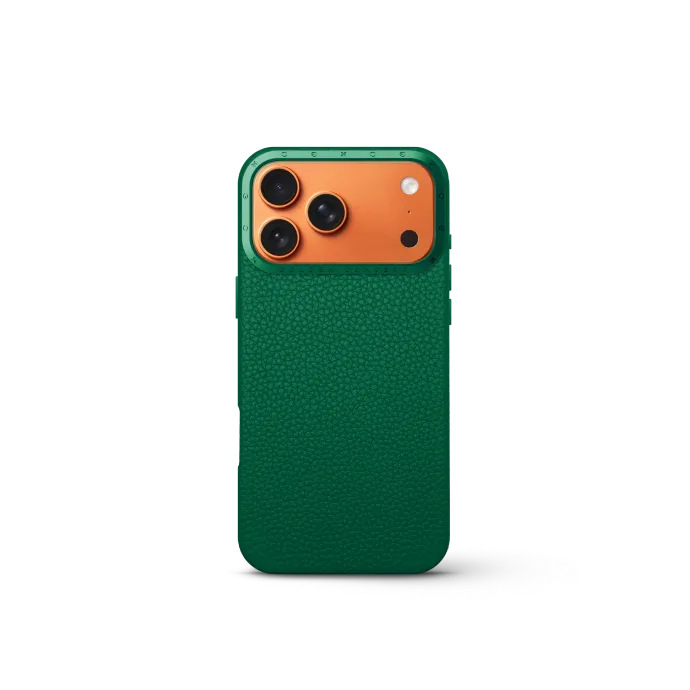 iPhone Case 17 - Full-Grain Leather - Evergreen