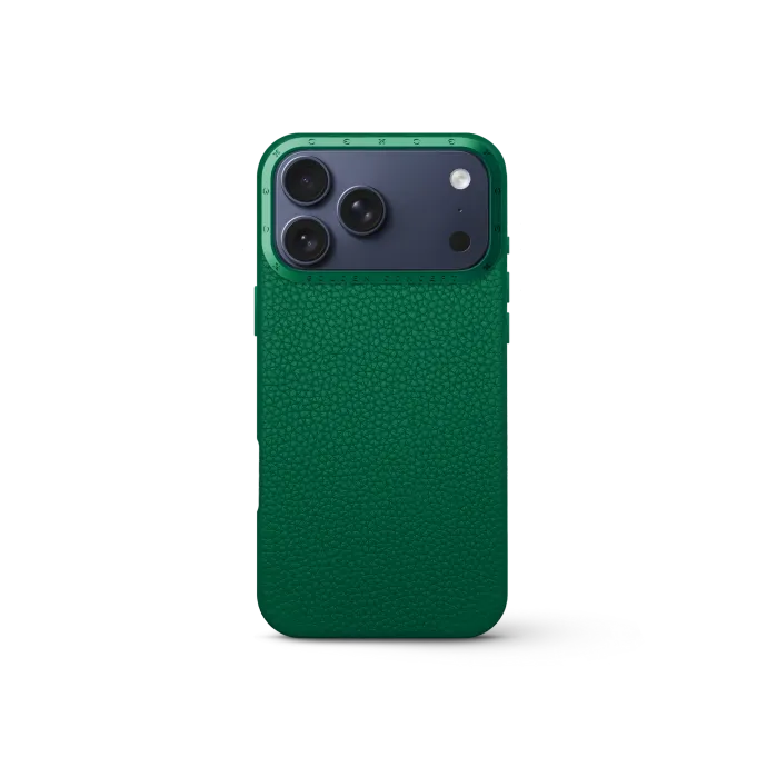 iPhone Case 17 - Full-Grain Leather - Evergreen