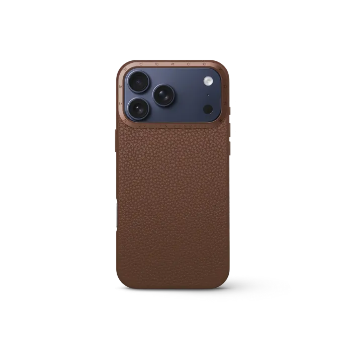 iPhone Case 17 - Full-Grain Leather - Chestnut