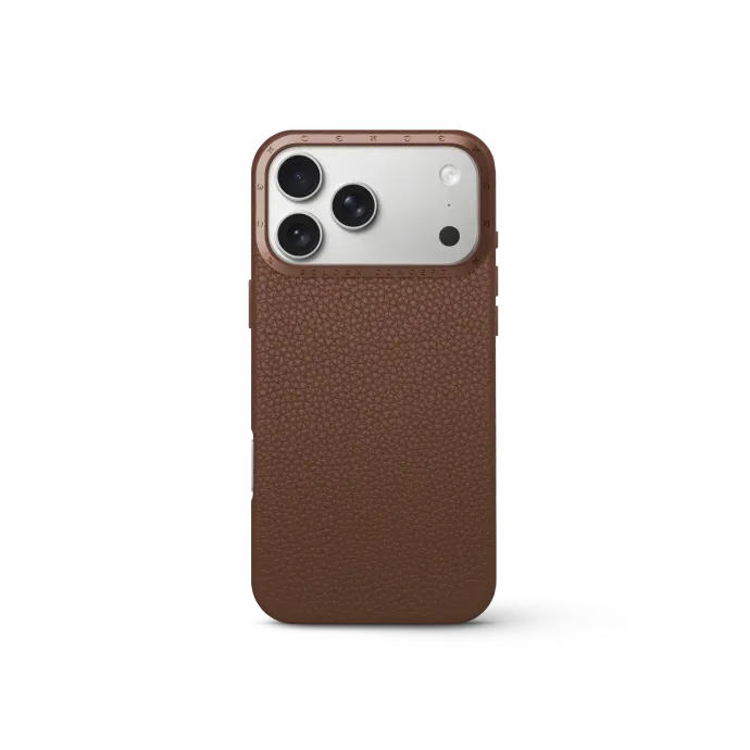 iPhone Case 17 - Full-Grain Leather - Chestnut