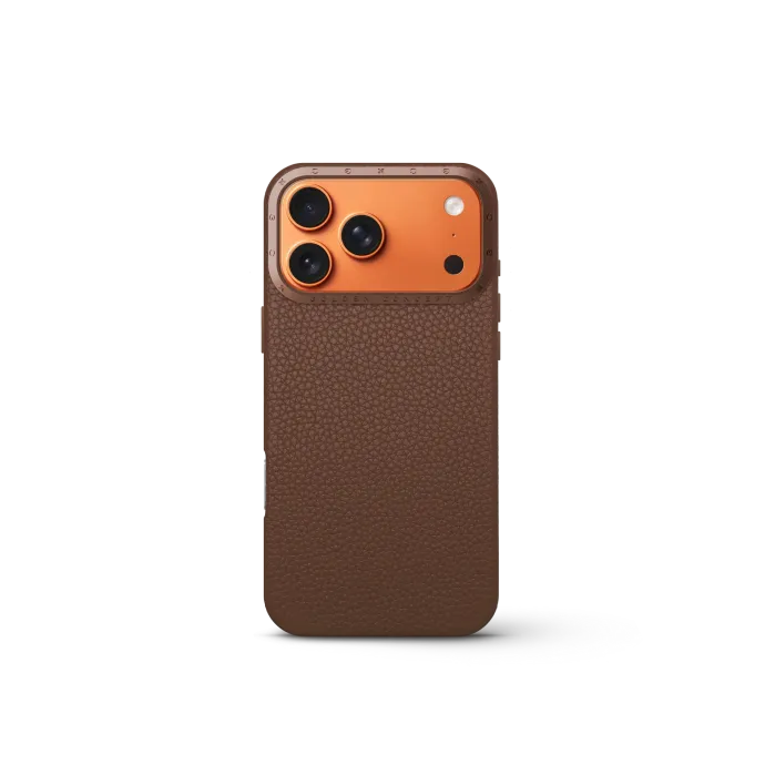 iPhone Case 17 - Full-Grain Leather - Chestnut