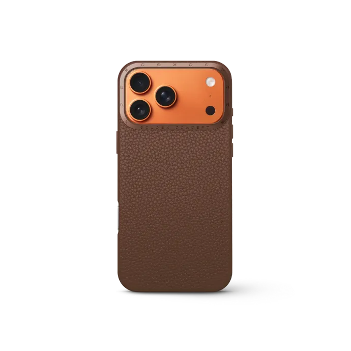 iPhone Case 17 - Full-Grain Leather - Chestnut