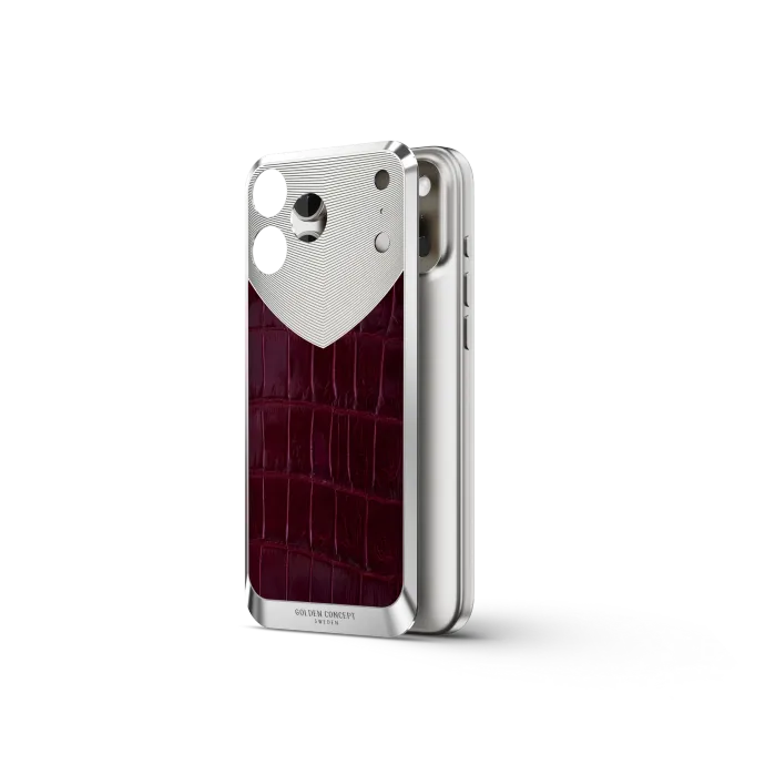 iPhone Case / RST17 - Magnetic Shield Alligator - Maroon