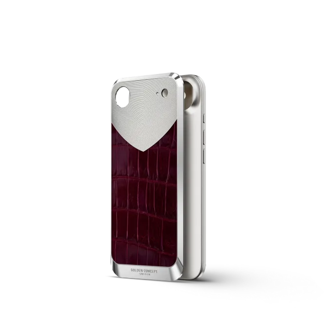 iPhone Case / RST17 - Magnetic Shield Alligator - Maroon