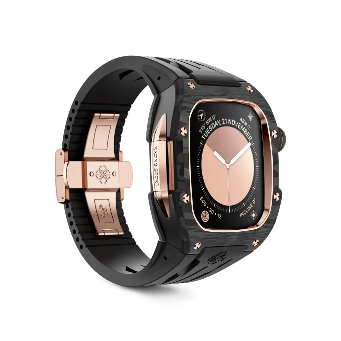 Apple Watch Case / RSCIII45 - Rose Gold Carbon