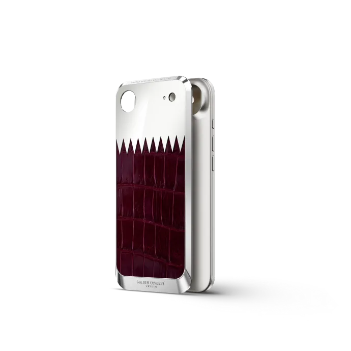 iPhone Case / RST17 - Magnetic Shield Alligator - Maroon Heritage
