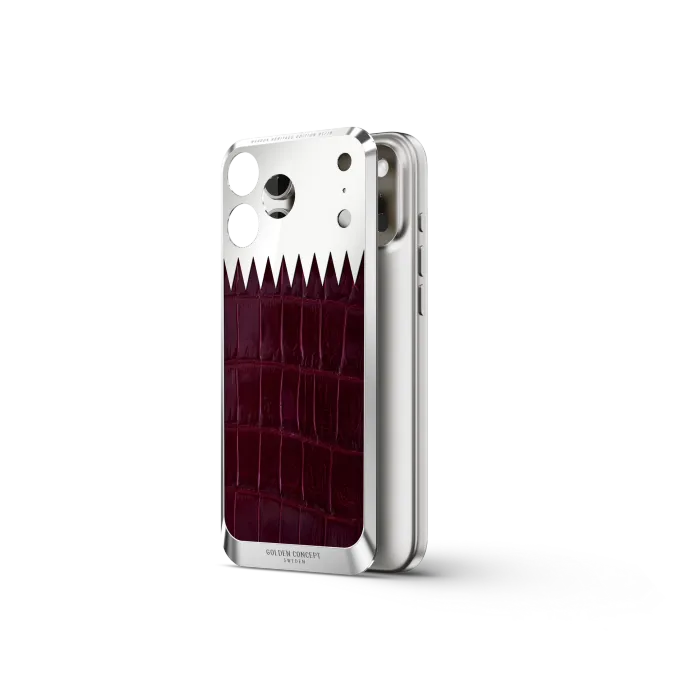 iPhone Case / RST17 - Magnetic Shield Alligator - Maroon Heritage