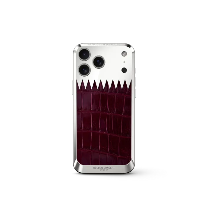 iPhone Case / RST17 - Magnetic Shield Alligator - Maroon Heritage