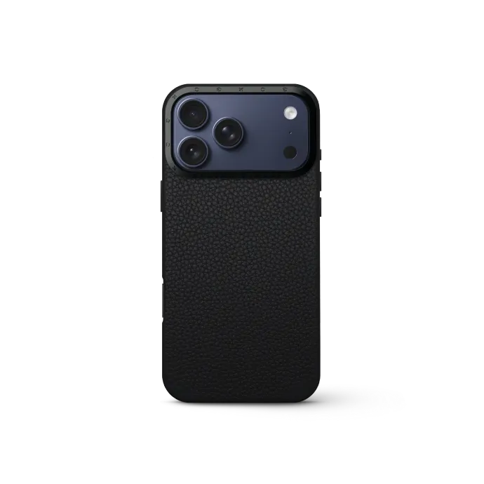 iPhone Case 17 - Full-Grain Leather - Black