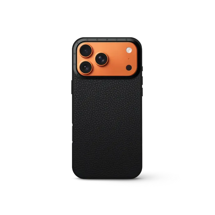 iPhone Case 17 - Full-Grain Leather - Black