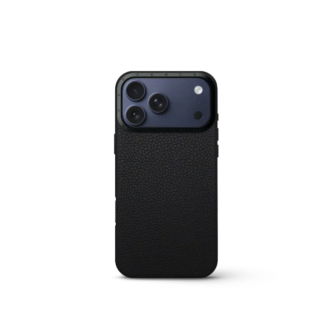 iPhone Case 17 - Full-Grain Leather - Black