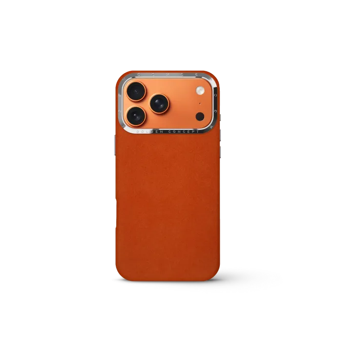 iPhone Case 17 - Alcantara - Orange