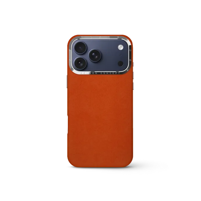 iPhone Case 17 - Alcantara - Orange
