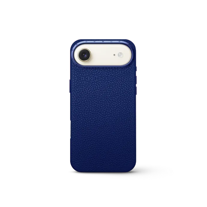 iPhone Case 17 - Full-Grain Leather - Deep Blue