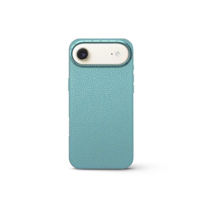 iPhone Case 17 - Full-Grain Leather - Sky