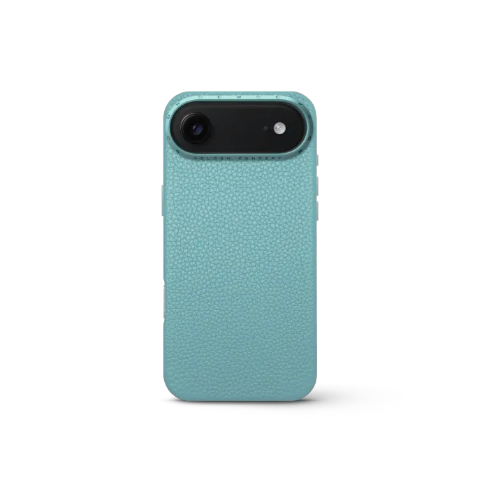 iPhone Case 17 - Full-Grain Leather - Sky