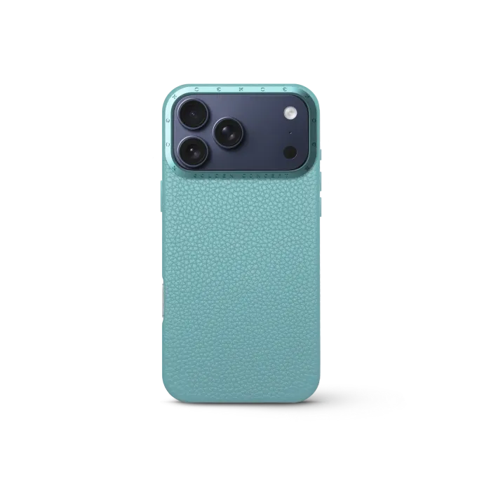 iPhone Case 17 - Full-Grain Leather - Sky