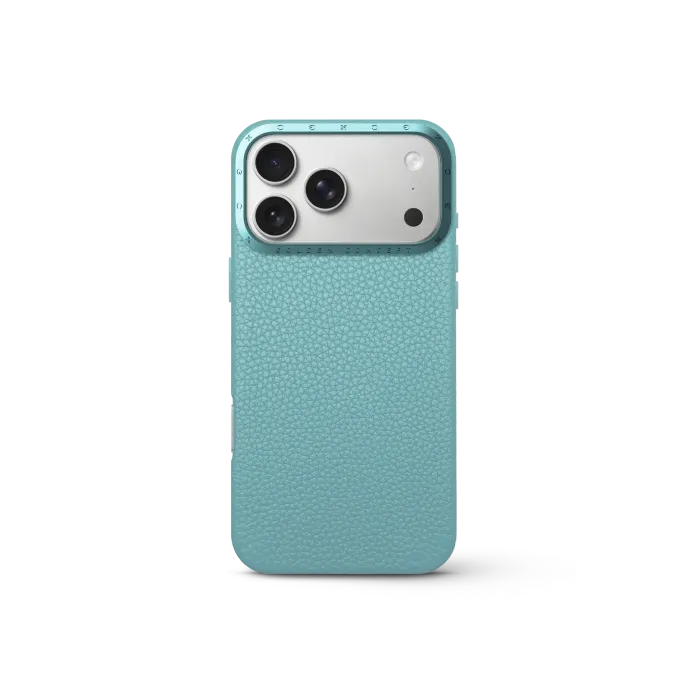 iPhone Case 17 - Full-Grain Leather - Sky