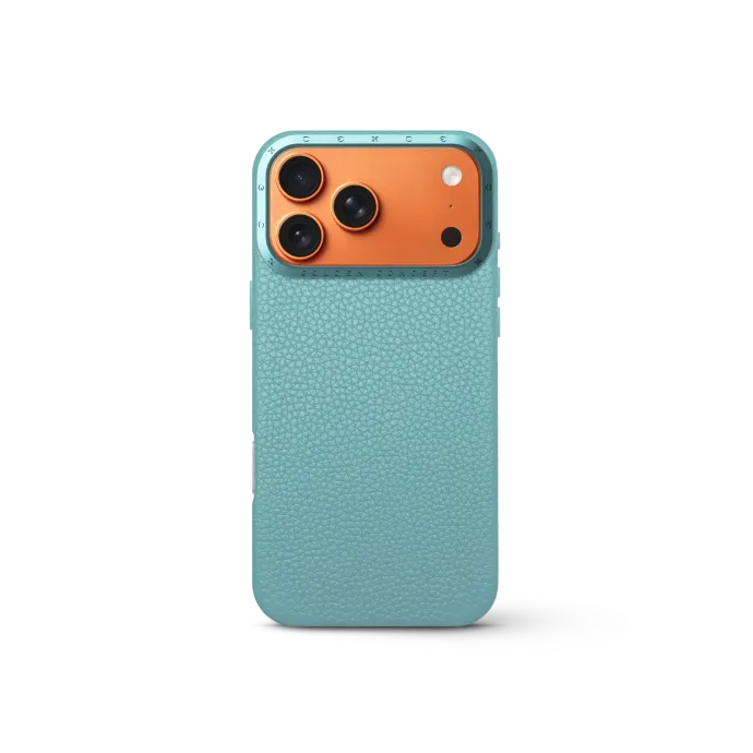 iPhone Case 17 - Full-Grain Leather - Sky