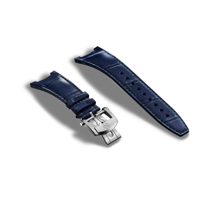 Automatic Watch Strap / Alligator - Blue