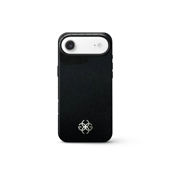 iPhone Case 17 - Saffiano Leather Logo