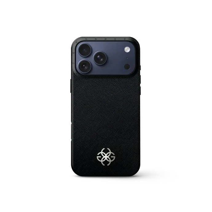 iPhone Case 17 - Saffiano Leather Logo