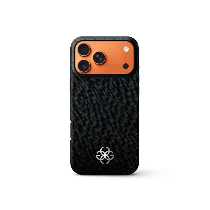 iPhone Case 17 - Saffiano Leather Logo